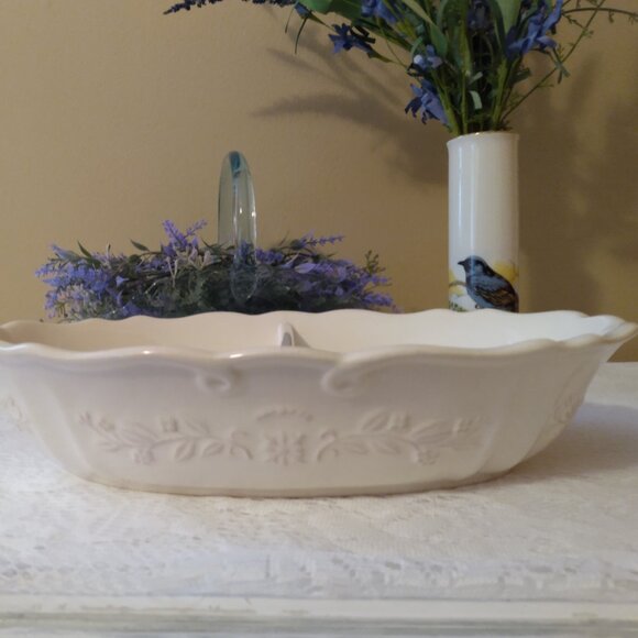 Beautiful corningware divided dish - Picture 1 of 6